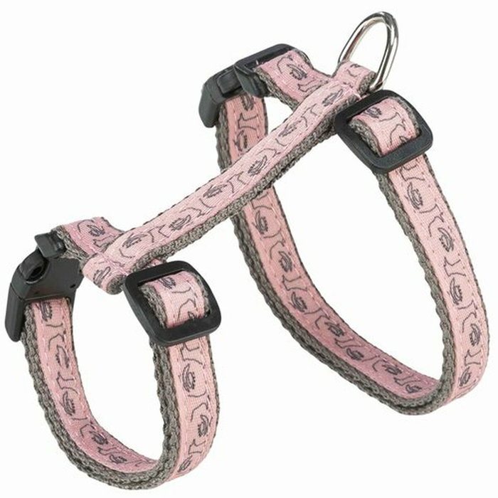 Trixie Harnais pour chat Gris/Rose (27-45 cm)