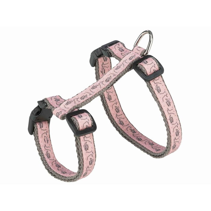 Trixie Harnais pour chat Gris/Rose (27-45 cm)