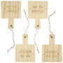 Cook Concept Lot de 4 dessous de plat raclette en bois de pin