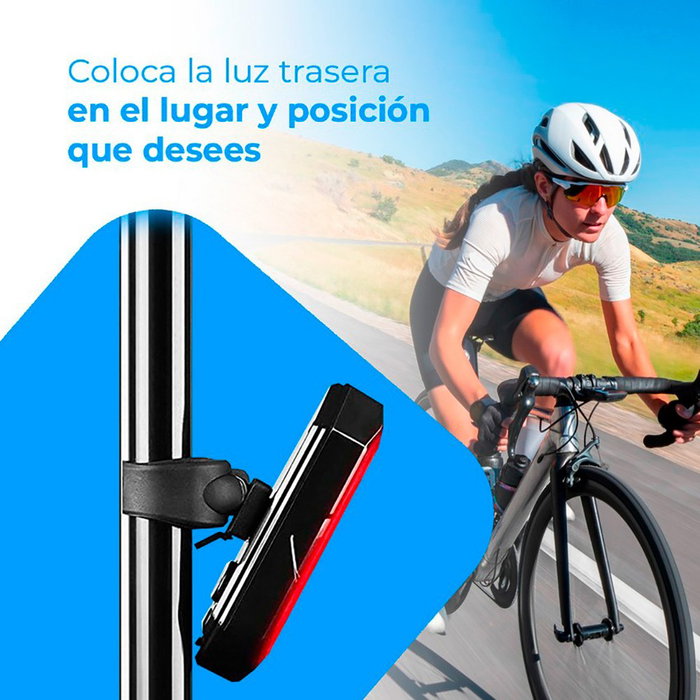 NK Lumière arrière LED pour vélo avec clignotants et télécommande