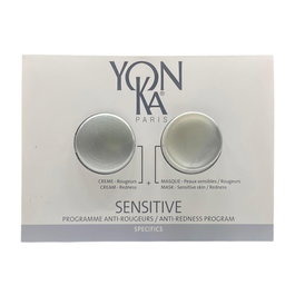 YonKa - Kit échantillon soin visage peau sensible et anti-rougeurs - Masque crème 2 ml + Crème 1 ml