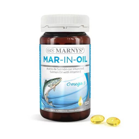 MARNYS MAR IN OIL Huile de Saumon 500mg 150 perles MARNYS MAR IN OIL Huile de Saumon 500mg 150 perles