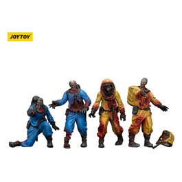 Joy Toy (CN) Zombie pack 4 figurines Dark Source Biochemical Lab Team