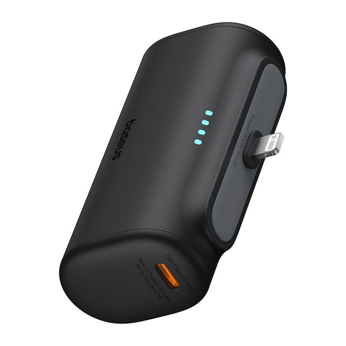 Baseus Powerbank P10068307113-00 Noir 5000 mAh, USB, Lightning, USB-C Baseus Powerbank P10068307113-00 Noir 5000 mAh, USB, Lightning, USB-C