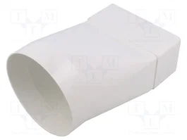 DOSPEL S.A. Connecteur rond plat blanc Ø104x110mm