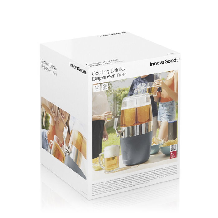 Pack distributeur de bière réfrigérant InnovaGoods et 2 lunettes de soleil enroulables Sunfold France