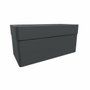 EDA Jardinière Carel 63 L Gris Anthracite avec Roulettes