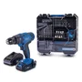 Scheppach IXES - Perceuse-visseuse sans fil 20V - Batterie Lithium-ion 20V - 2 vitesses - 50 Nm de couple - Avec lumière LED et 74 accessoires
