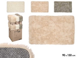 GIFTDECOR Lot de 9 Tapis à Poils Longs Assortis Beige, Crème et Gris, 90x150 cm