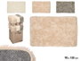 GIFTDECOR Lot de 9 Tapis à Poils Longs Assortis Beige, Crème et Gris, 90x150 cm