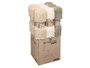GIFTDECOR Lot de 9 Tapis à Poils Longs Assortis Beige, Crème et Gris, 90x150 cm