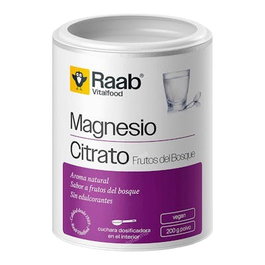 RAAB VITALFOOD Magnésio Citrato Frutos Bosque 200g