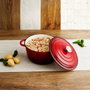 Bidasoa Cocotte en Fonte Émaillée Fierro 28 cm, 6 L (2 Unités) Rouge