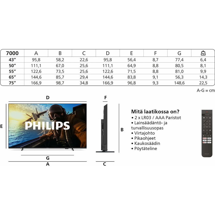 Philips 43PUS7000/12 Smart TV 43'' 4K Ultra HD LED HDR