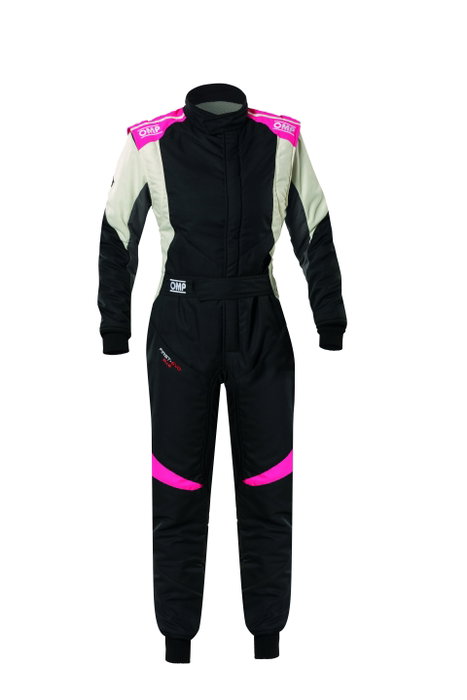 Omp Combinaison de course First Evo Elle My2025 FIA 8856-2018 Noir / Fuchsia Taille 44 Omp Combinaison de course First Evo Elle My2025 FIA 8856-2018 Noir / Fuchsia Taille 44