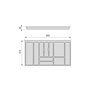 Emuca Range-couverts Optima Vertex/Concept Blanc