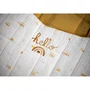 Sauthon - Nid d'ange SUNLIGHT en mousseline de coton, imprimé motif, pour bébé de 0 à 4 mois - Doux, enveloppant et pratique pour les sorties avec siège auto