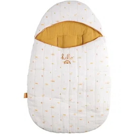 Sauthon Nid d'ange Sunlight écru motif brodé