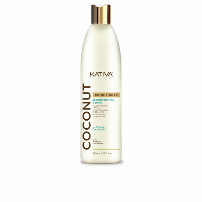 KATIVA COCONUT CONDITIONER RECONSTRUCTION & SHINE 550ML KATIVA COCONUT CONDITIONER RECONSTRUCTION & SHINE 550ML