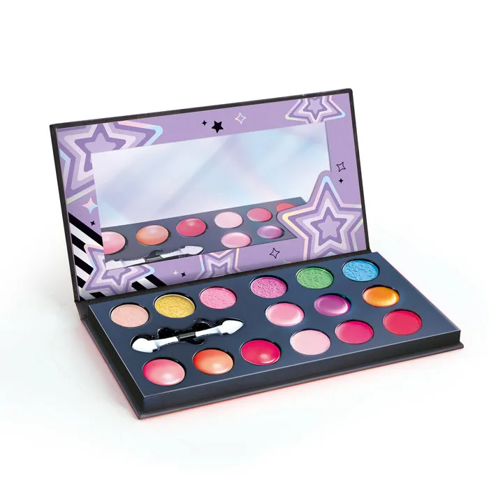 Canal Toys Palette de Maquillage Style 4 Ever OFG 310 - 6 fards à paupières, 3 rouges à lèvres, 3 blush, miroir et pinceau - 18 x 1.5 x 9 cm