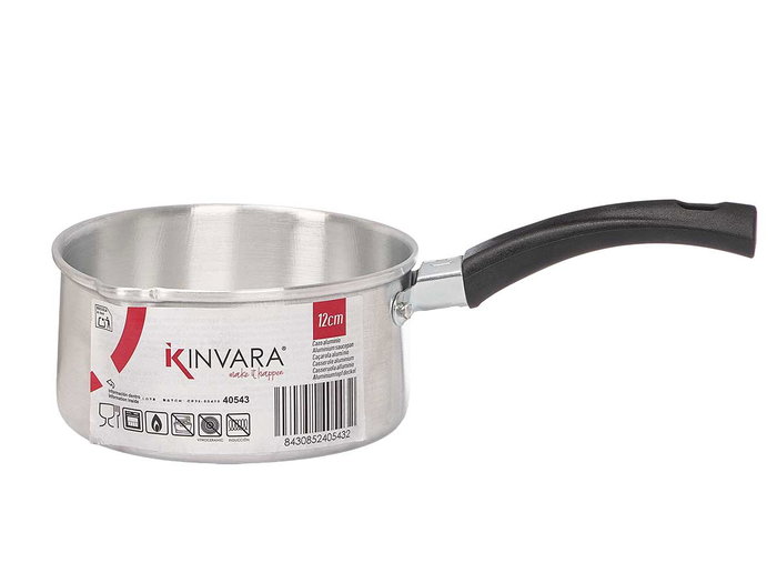 KINVARA Cazo en aluminium 12cm, Plata, 0,6 L de capacité, lot de 10