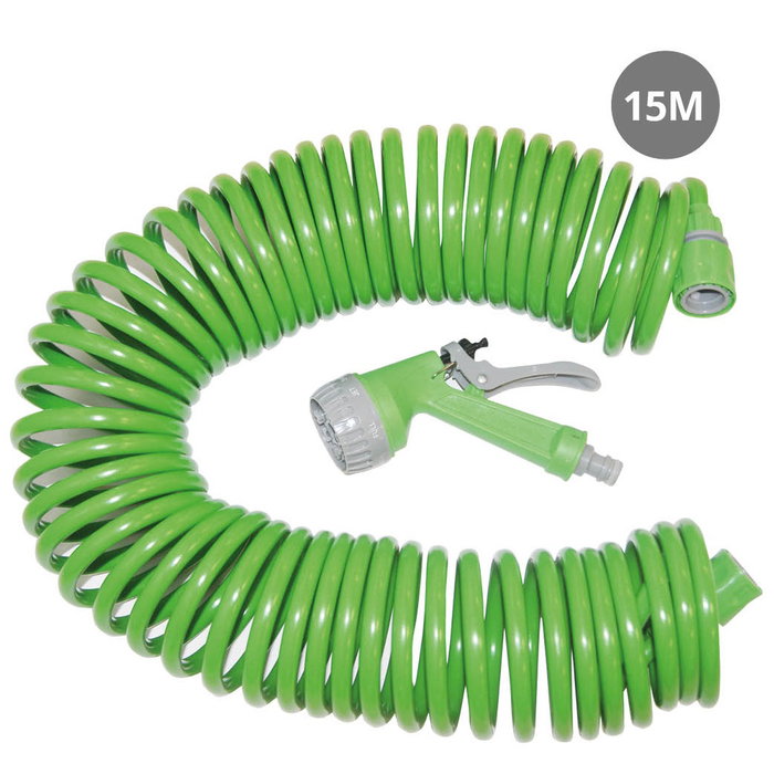 Navelis Kit tuyau en spirale 15M avec pistolet 7 fonctions Navelis Kit tuyau en spirale 15M avec pistolet 7 fonctions