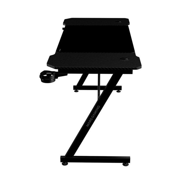 Mars Gaming Bureau Ergo MGD-X140 140x60 cm avec Tapis de Souris, Structure Acier, Support Casque et Bouteille