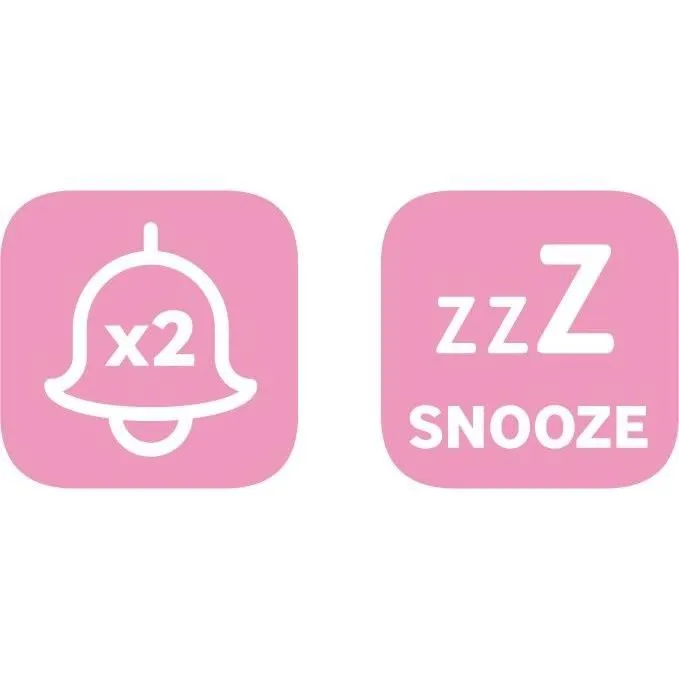 Bigben Interactive R15PRINCESS3D - Réveil LED avec effet 3D décor princesse, double alarme, fonction snooze et réglage de l'intensité - Alimentation secteur et piles AAA