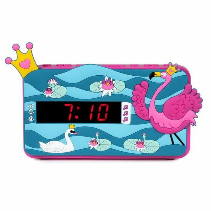 Bigben Interactive Réveil LED Princess 3D Rose