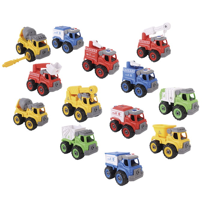 TACHAN - Kit de Construction Mini Véhicule DIY - Série aléatoire T01028 - Jouet éducatif avec outils pour enfants 3 ans et plus - Développe motricité et logique TACHAN - Kit de Construction Mini Véhicule DIY - Série aléatoire T01028 - Jouet éducatif avec outils pour enfants 3 ans et plus - Développe motricité et logique