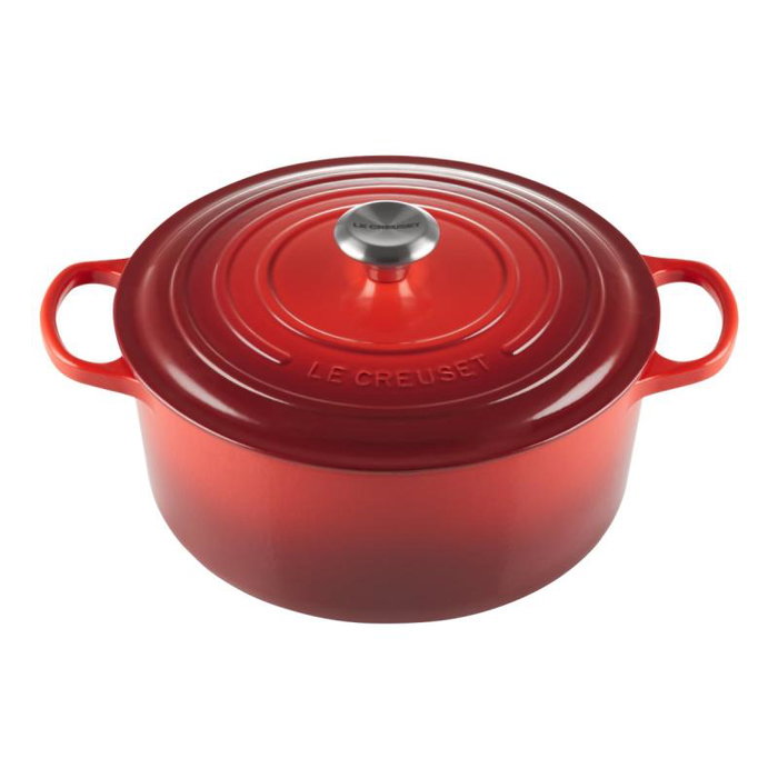 Le Creuset Signature Rôtisseur rond 22 cm cerise Le Creuset Signature Rôtisseur rond 22 cm cerise