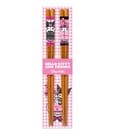 Sakami Merchandise Baguettes Sanrio Pink Black Party Series Kuromi & My Melody Rose et noir Sakami Merchandise Baguettes Sanrio Pink Black Party Series Kuromi & My Melody Rose et noir