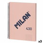 Carnet Milan 430 Rose