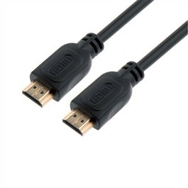 Elbe CA-100-HDMI Câble HDMI-HDMI 2.0 Haute Performance, 2 mètres Noir, 4K 60Hz 3D, Compatible Versions Antérieures