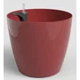 Artevasi Pot de fleurs San Remo SWS 30 BR pour intérieur et extérieur en plastique résistant aux UV, rouge foncé, Ø30 x H27 cm, 14,5 L