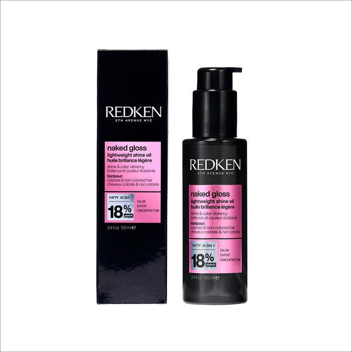 Redken Huile Légère Naked Gloss Ultra-Brillance Miroir Protection Thermique 100 ml