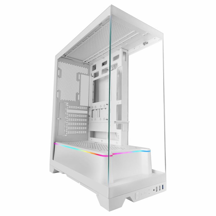 Boîtier ATX semi-tour Mars Gaming MCPRISMAW Blanc Boîtier ATX semi-tour Mars Gaming MCPRISMAW Blanc