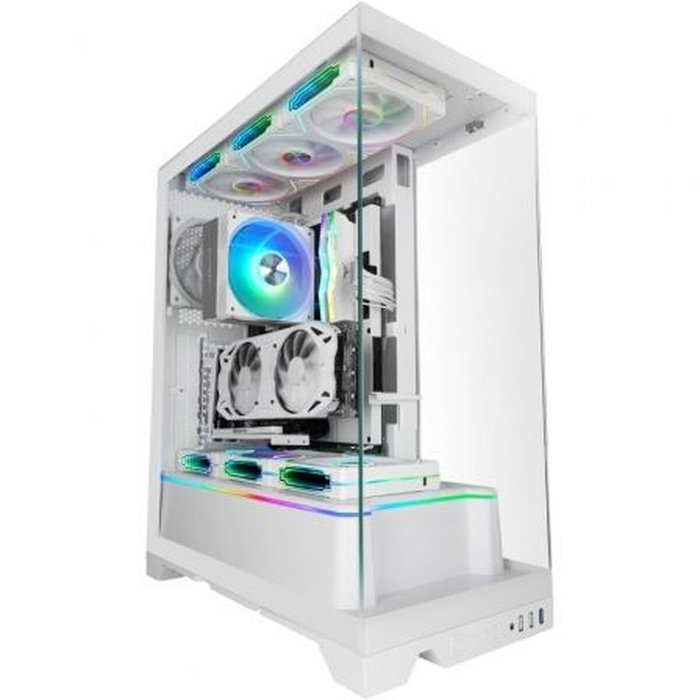Boîtier ATX semi-tour Mars Gaming MCPRISMAW Blanc Boîtier ATX semi-tour Mars Gaming MCPRISMAW Blanc