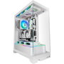 Boîtier ATX semi-tour Mars Gaming MCPRISMAW Blanc