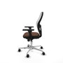Piqueras y Crespo Chaise de Bureau 3D086N0 Blanc Brun foncé