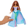Mattel Poupée Disney Princess Ariel Transformable Humaine à Sirène avec Robe Bleue et Coquillage HLX13