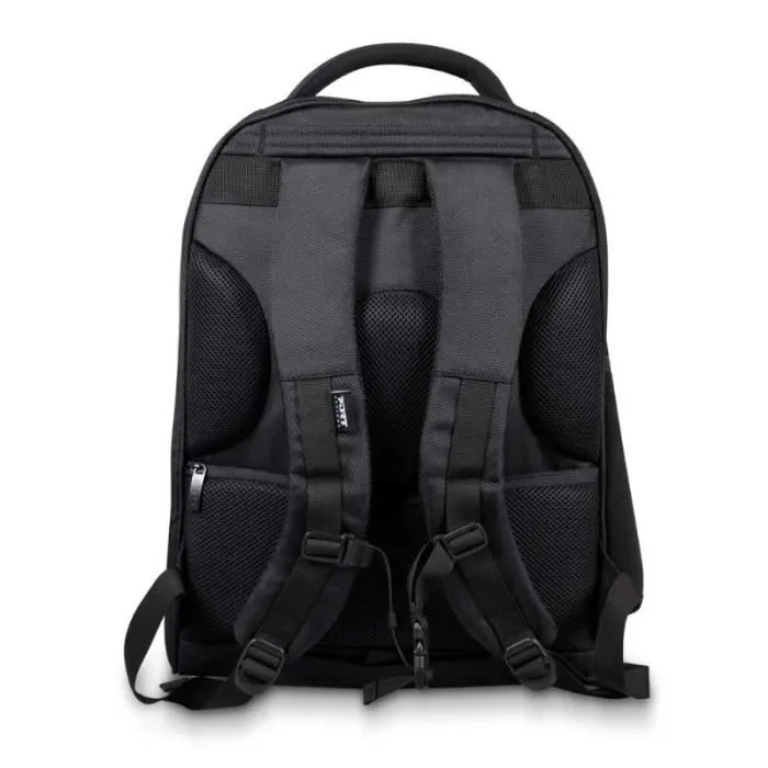 Port Designs MANHATTAN Backpack - Sac à dos professionnel pour ordinateur portable 15.6 pouces avec compartiment tablette, dos ergonomique et housse de pluie