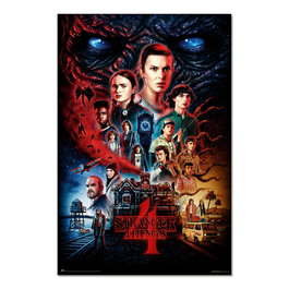 ERIK Poster Casa Vecna Stranger Things 4 - Affiche décorative 91,5 x 61 cm imprimée sur papier brillant haute qualité 150 g