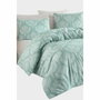 BigBuy Home Parure de lit Vert d'eau 220 x 240 cm, 3 pièces
