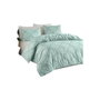 BigBuy Home Parure de lit Vert d'eau 220 x 240 cm, 3 pièces