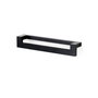 Emuca Lot de 5 poignées pour meubles Ribarroja, L144mm, entraxe 128mm, Zamak, Peint en noir