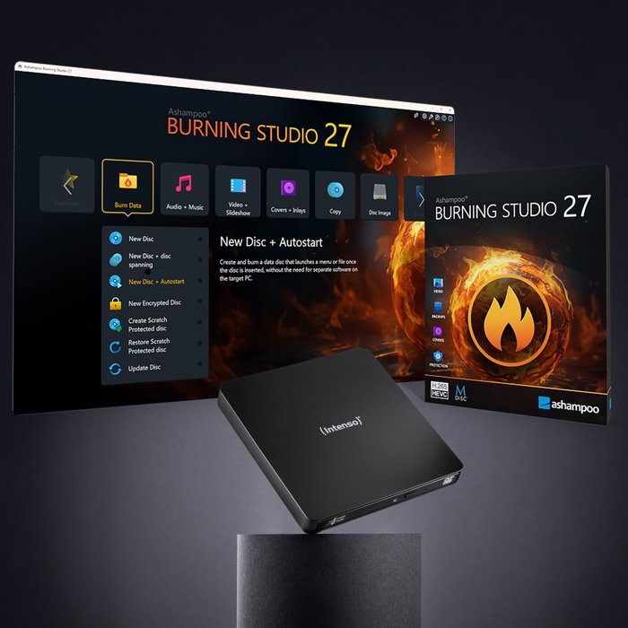Intenso EOD 400D Slim Graveur externe CD/DVD, Noir Intenso EOD 400D Slim Graveur externe CD/DVD, Noir