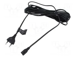 LOGILINK Câble d'alimentation H03VVH2-F CEE 7/16 (C) vers IEC C7, 7,5m, noir