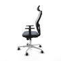 Piqueras y Crespo 1D086G2 Chaise de Bureau avec Appui-tête Gris
