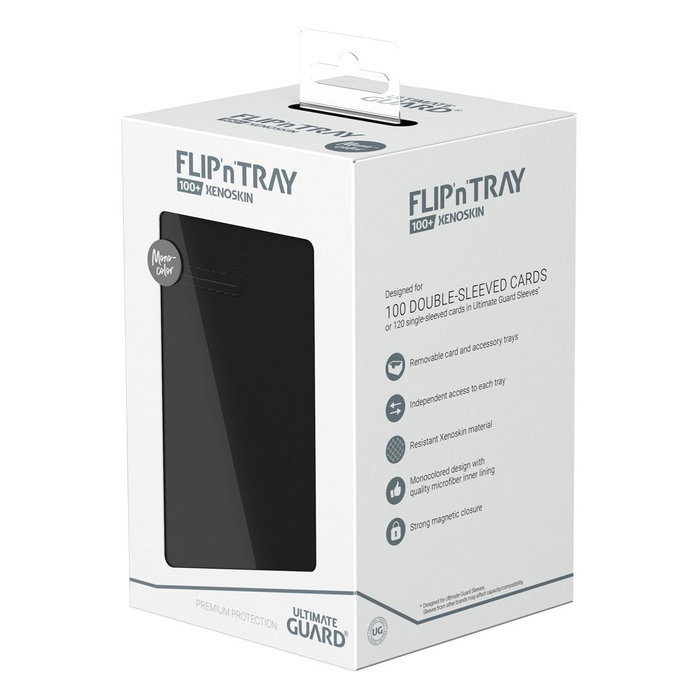 Ultimate Guard Flip'n'Tray 100+ Xenoskin - Black Ultimate Guard Flip'n'Tray 100+ Xenoskin - Black